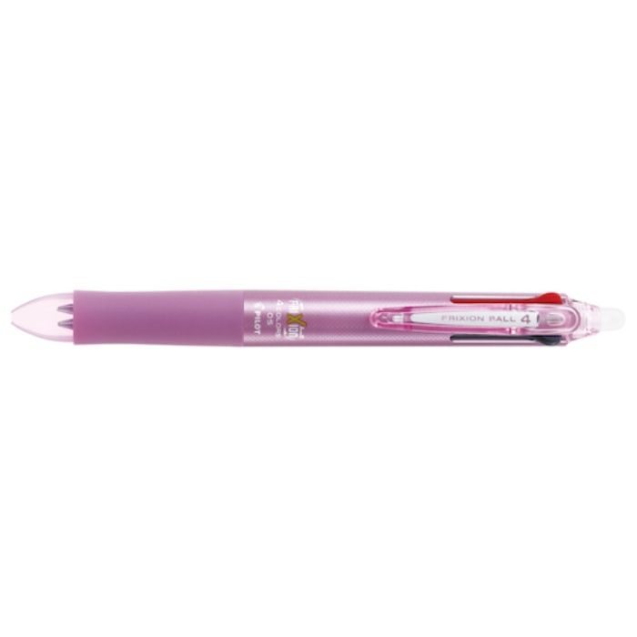 PILOT　まとめ買い　消せるボールペン　フリクションボール4　0.5　黒・赤・青・緑4色ボールペン　ピンク　10本セット