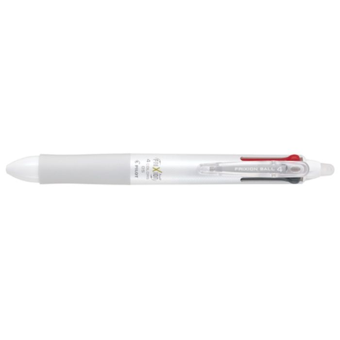 PILOT　まとめ買い　消せるボールペン　フリクションボール4　0.5　黒・赤・青・緑4色ボールペン　ホワイト　10本セット
