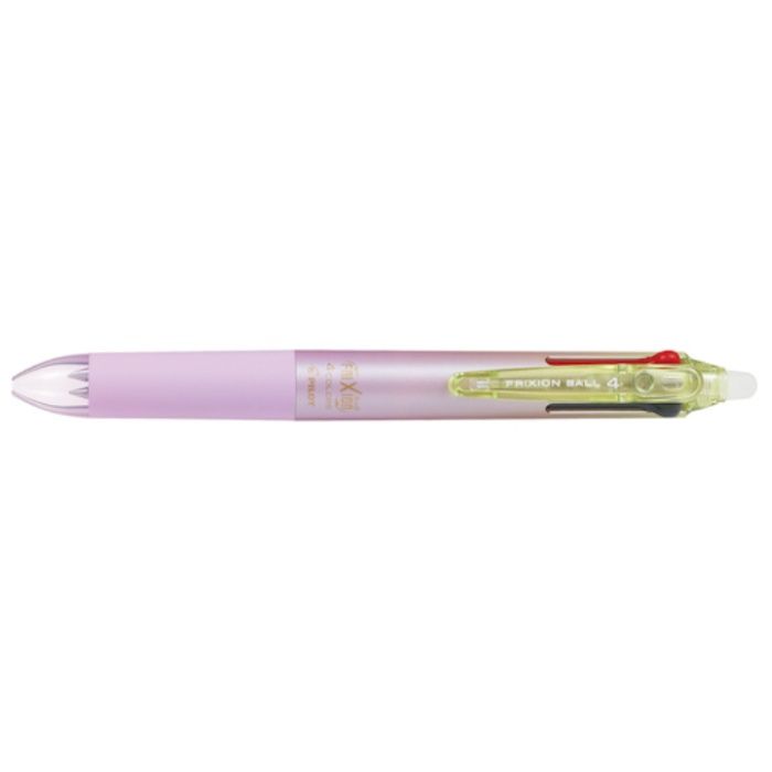 PILOT　まとめ買い　消せるボールペン　フリクションボール4　0.38　黒・赤・青・緑4色ボールペン　グラデーションパープル　10本セット