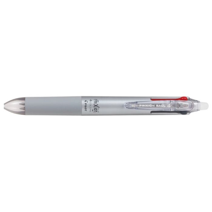 PILOT　まとめ買い　消せるボールペン　フリクションボール4　0.38　黒・赤・青・緑4色ボールペン　グラデーションシルバー　10本セット