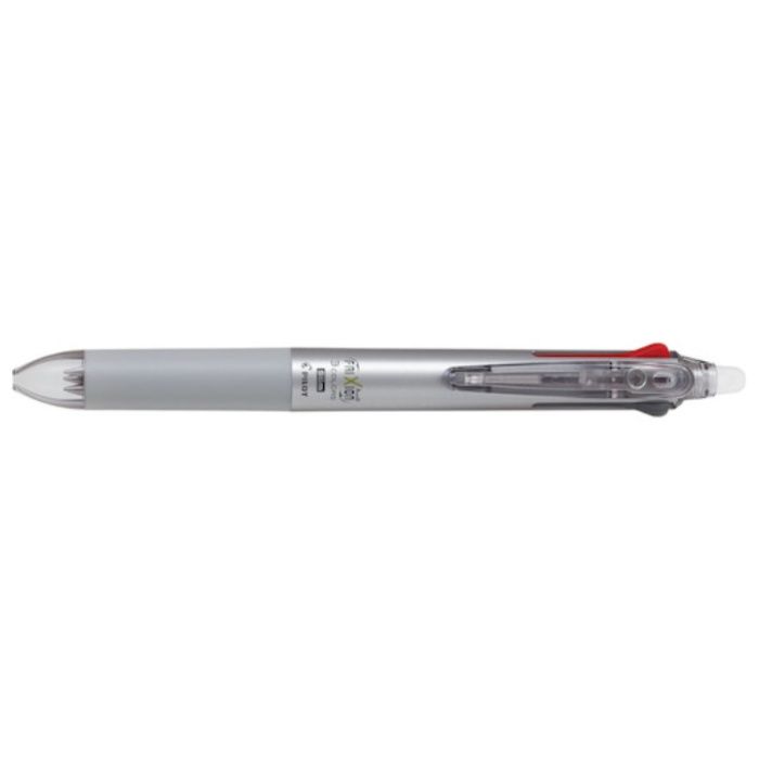 PILOT　まとめ買い　消せるボールペン　フリクションボール3スリム　0.5　黒・赤・青3色ボールペン　ダークシルバー　10本セット
