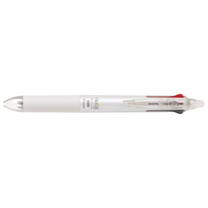 PILOT　まとめ買い　消せるボールペン　フリクションボール3スリム　0.5　黒・赤・青3色ボールペン　パールホワイト　10本セット