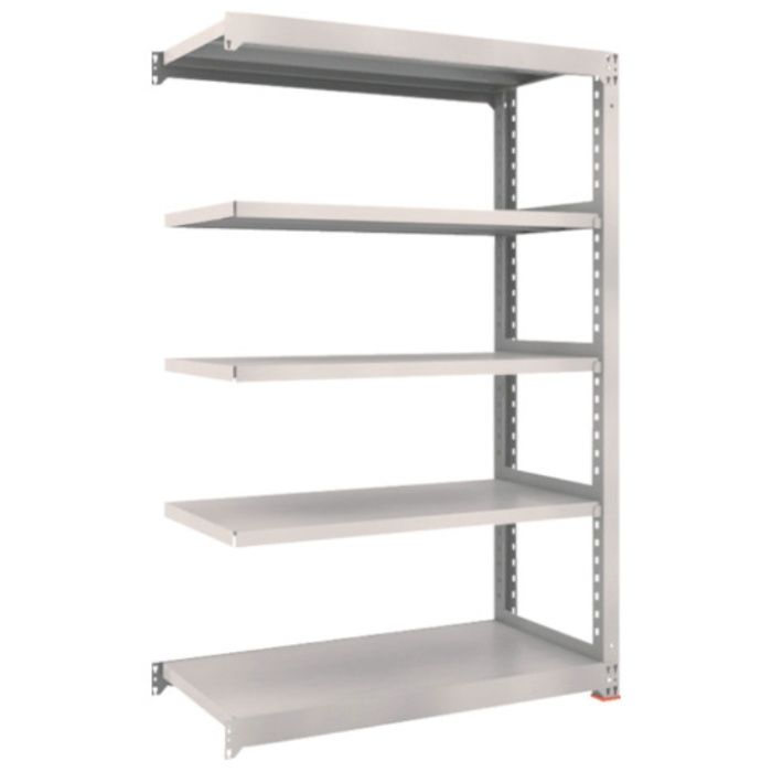 TRUSCO　M3型中量棚　1200X571XH2400　7段　連結　免震樹脂ベース付　ネオグレー