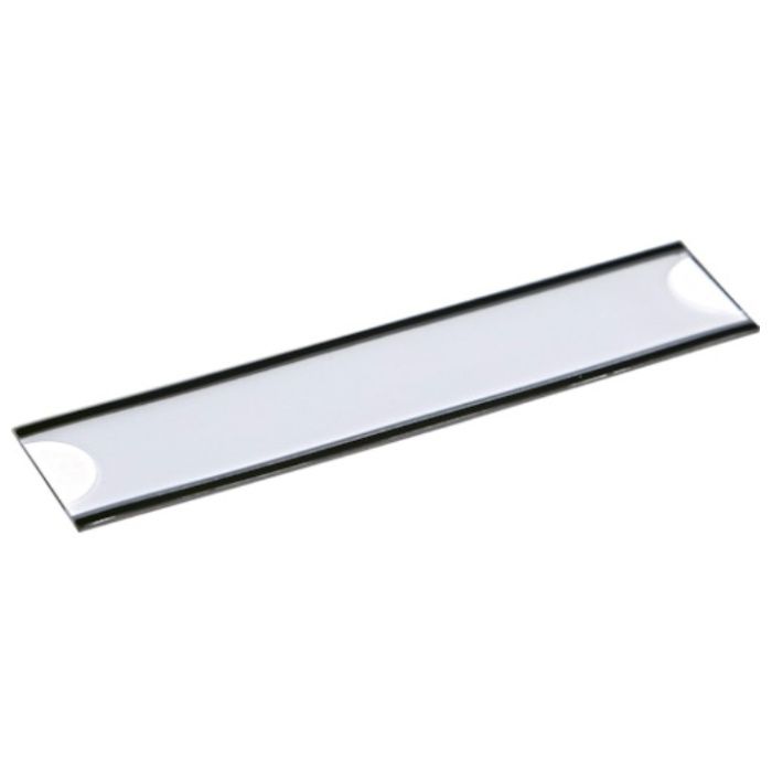 TRUSCO　マグネット式見出しプレート　25X110　黒　10枚入