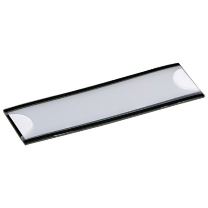 TRUSCO　マグネット式見出しプレート　25X80　黒　10枚入