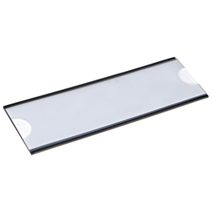 TRUSCO　マグネット式見出しプレート　40X110　黒　10枚入