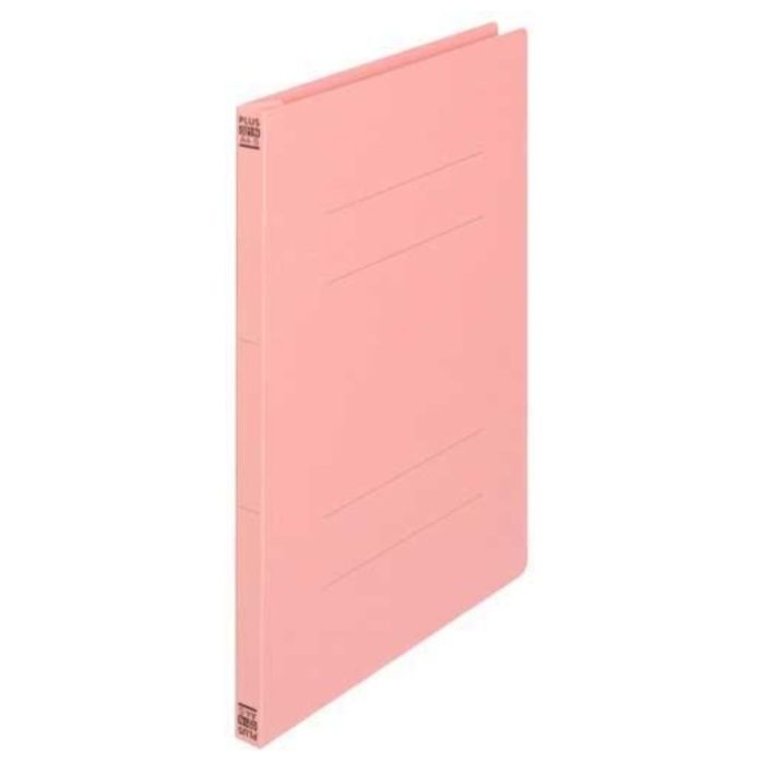 PLUS　261049)フラットファイル　021N　A4S　ピンク　10冊