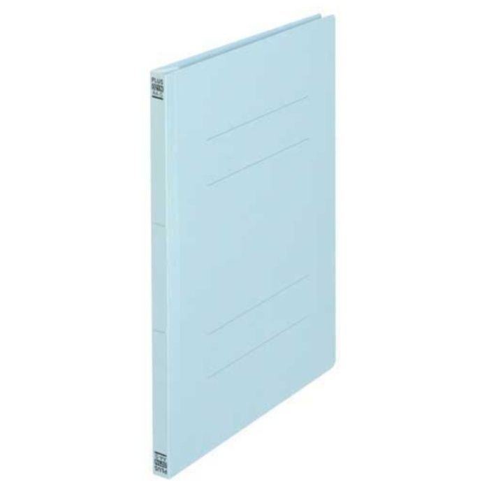 PLUS　261051)フラットファイル　021N　A4S　Rブルー　10冊