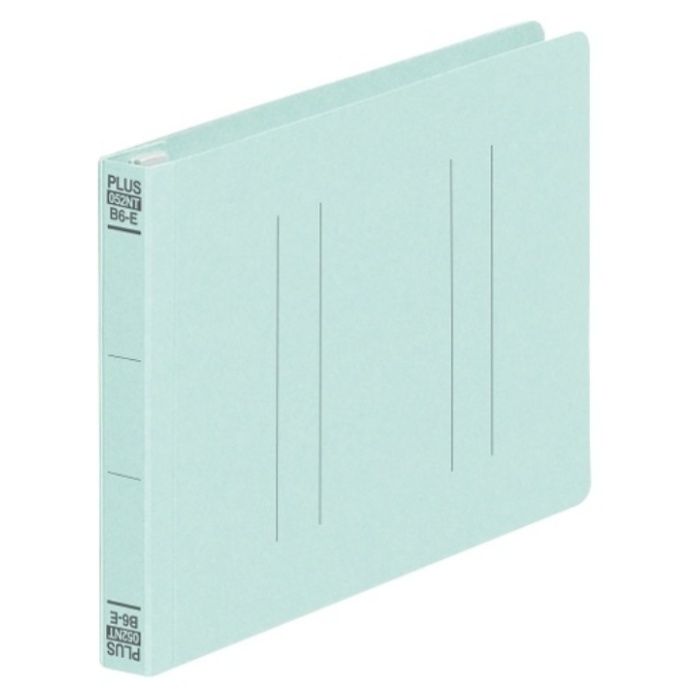 PLUS　98285)フラットファイル　縦罫B6E　No.052NT　BL　1冊