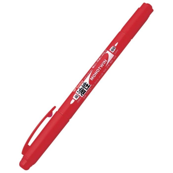 Tombow　油性マーキングペン　モノツイン極細E　赤