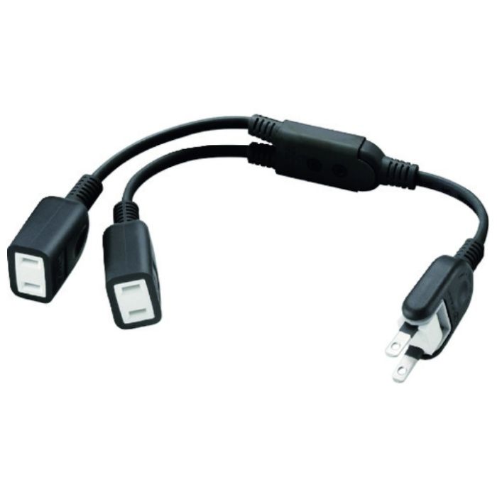 ELECOM　ACアダプタ用電源延長コード(2個口)