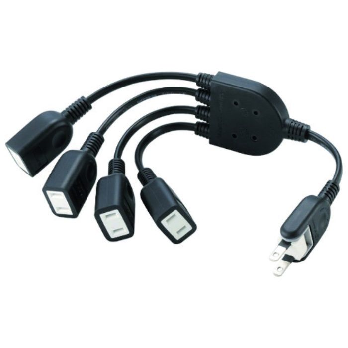 ELECOM　ACアダプタ用電源延長コード(4個口)