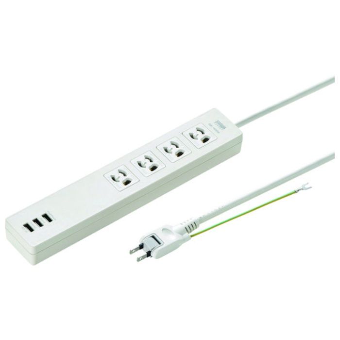SANWA　USB充電機能付きタップ