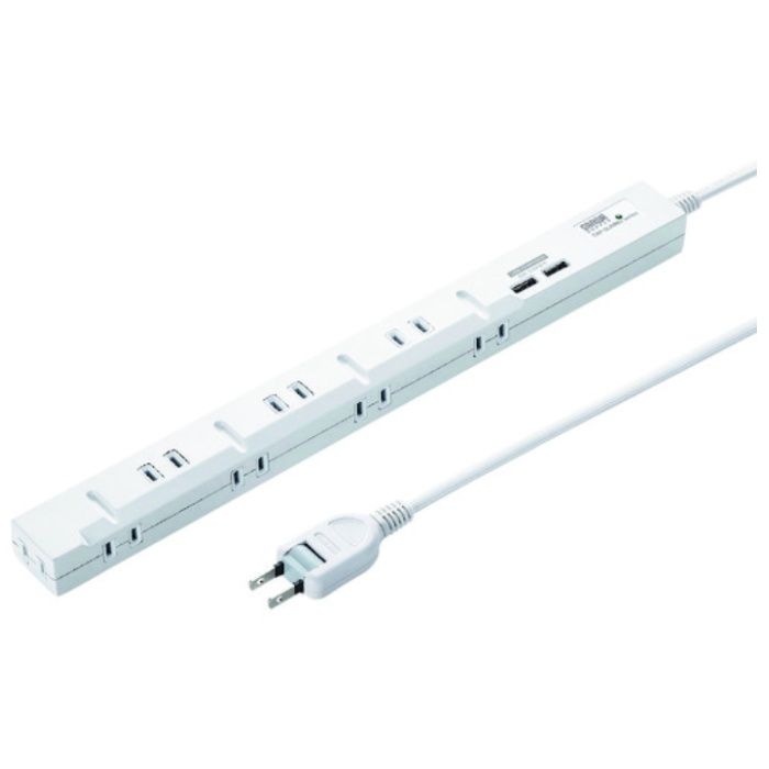 SANWA　スリムタップUSB充電機能付き