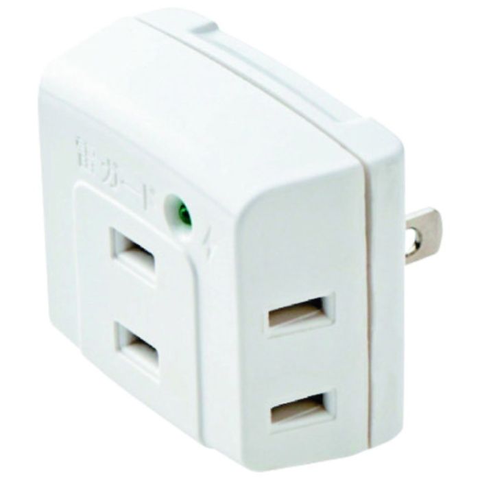 ELECOM　トリプルタップ(雷ガード付き)　3個口　ホワイト