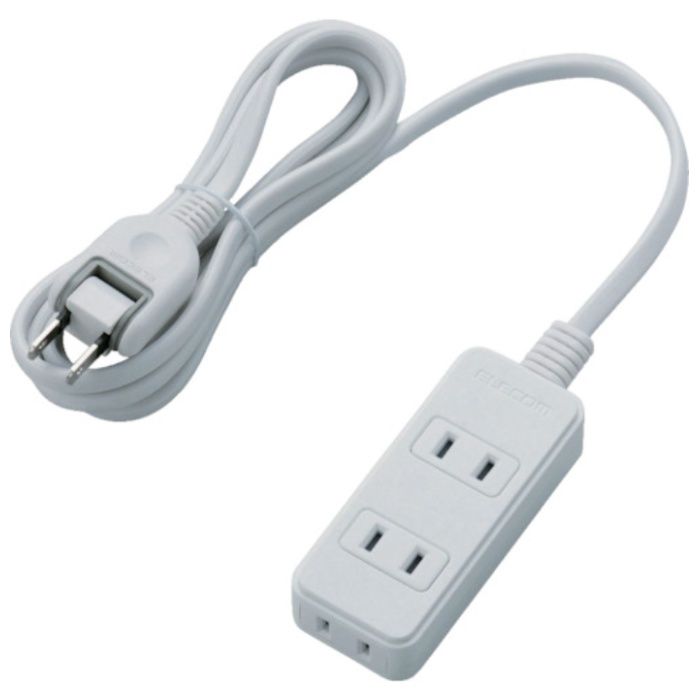 ELECOM　スイングプラグタップ　3個口　2m　ホワイト