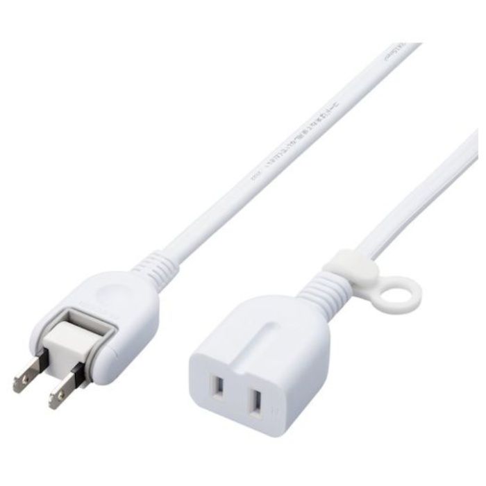 ELECOM　延長タップ　スタンダード　ホコリ防止シャッター付　3.0m　ホワイト