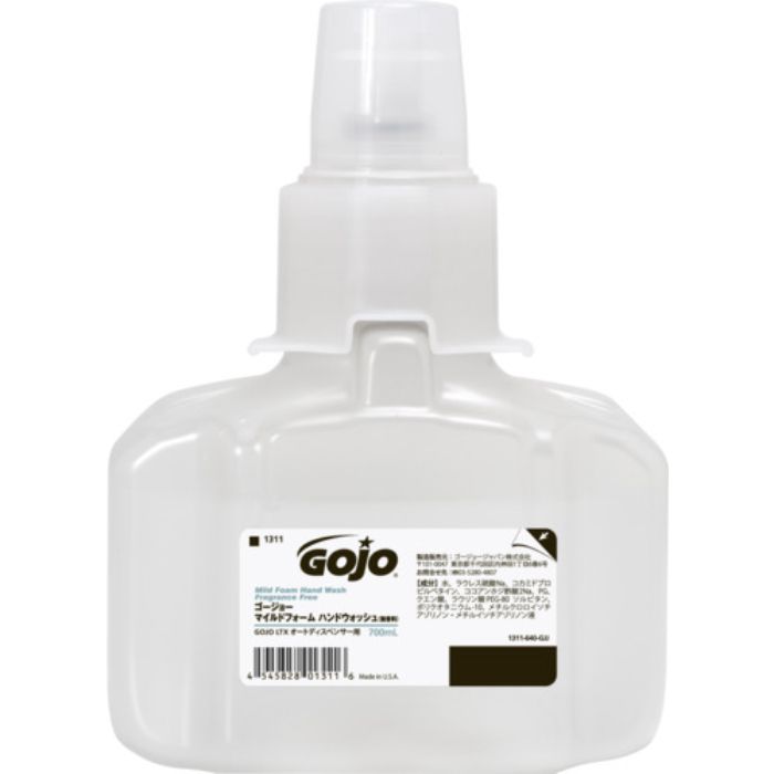 GOJO ゴージョー マイルドフォームウォッシュ(無香料)700mL(LTX用カートリッジ)(Tcode:8193523)