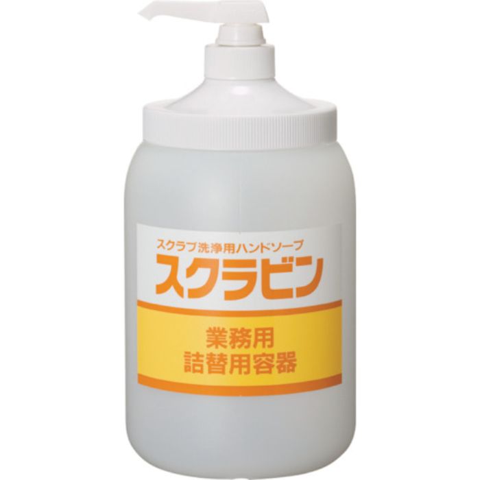 サラヤ スクラビン専用 詰替ポンプ付ボトル1.2kg(Tcode:8162735)