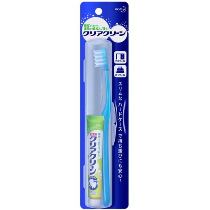 Kao クリアクリーン携帯用歯みがきセット スリムケース(Tcode:4070234)