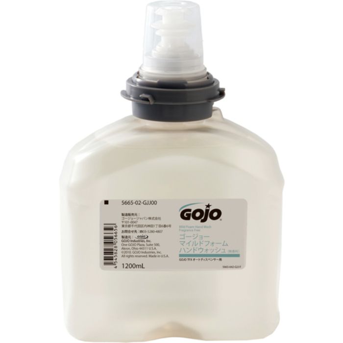 GOJO ゴージョー マイルドフォームハンドウォッシュ(無香料)1200mL(TFX用カートリッジ)(Tcode:8193544)