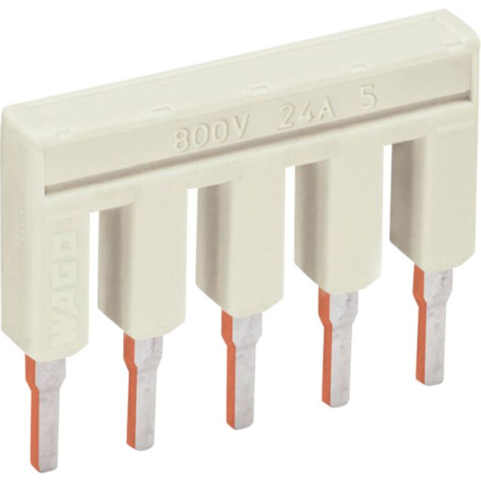 WAGO 2002,2202、2102、2022シリーズ端子台用ジャンパ 5極用(Tcode:5024691)