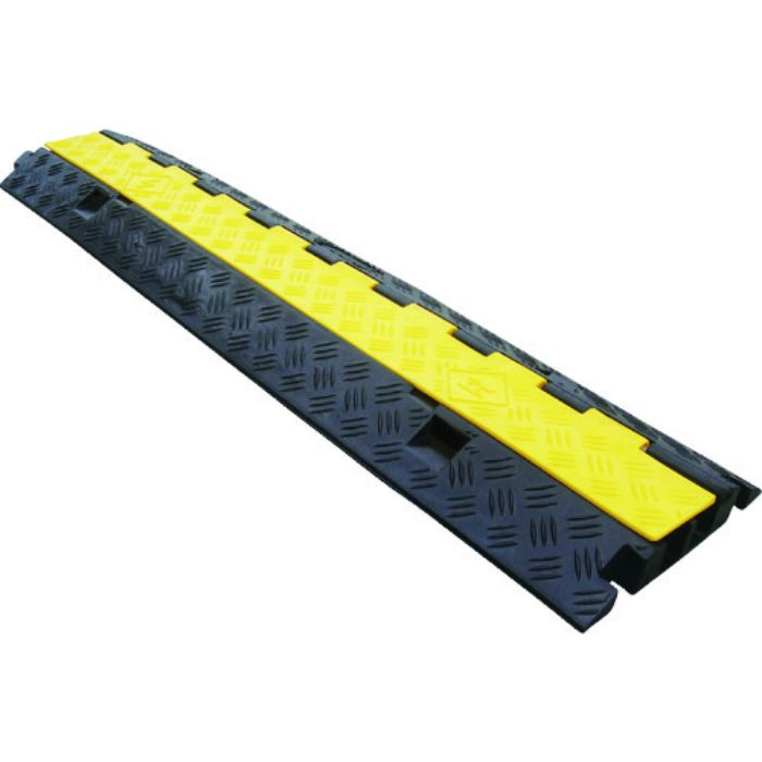 緑十字 ケーブルプロテクター 2系統タイプ/本体 ケーブルガード2B 250×1000×45mm(Tcode:1138183)