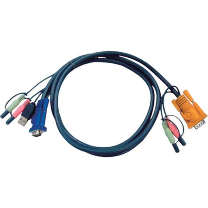 ATEN USB KVMケーブル オーディオ対応 SPHD KVM用 5m(Tcode:1152058)