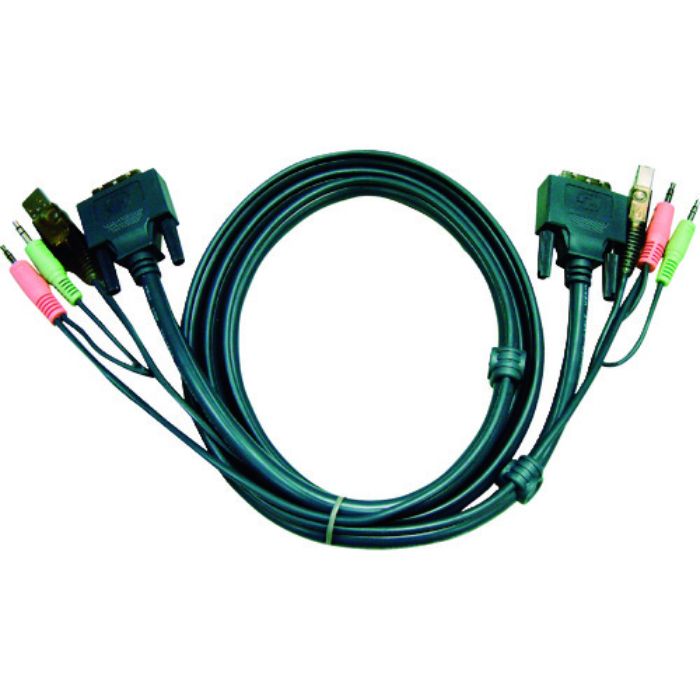 ATEN DVI KVMケーブル 3m(Tcode:1152068)