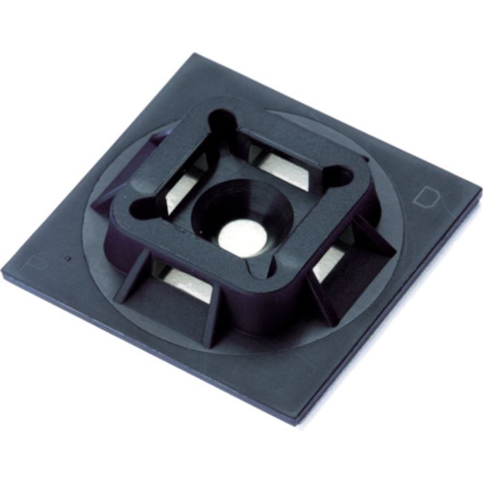 PANDUIT マウントベース アクリル系粘着テープ付き 耐候性黒(500個入)(Tcode:4036441)