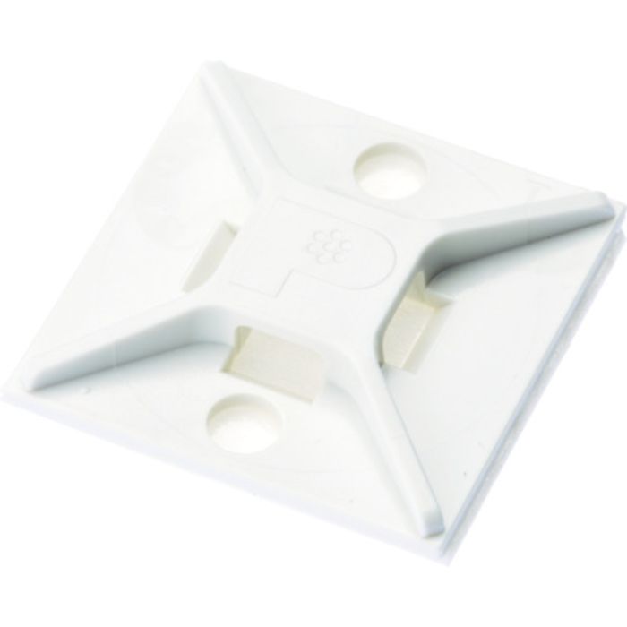 PANDUIT マウントベース アクリル系粘着テープ付き 白 (100個入)(Tcode:4036671)