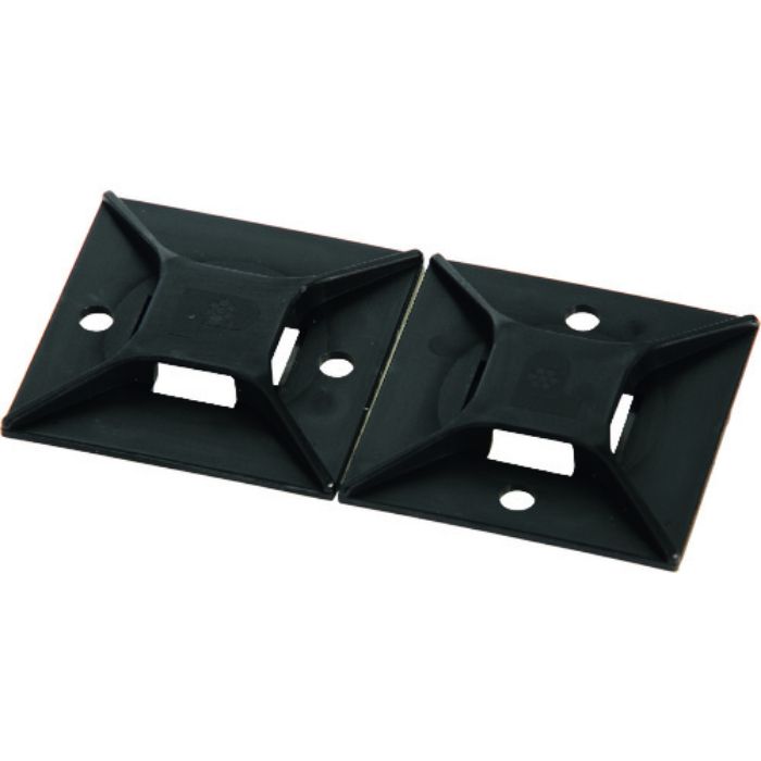 PANDUIT マウントベース ゴム系粘着テープ付き 黒 (50個入)(Tcode:8180158)