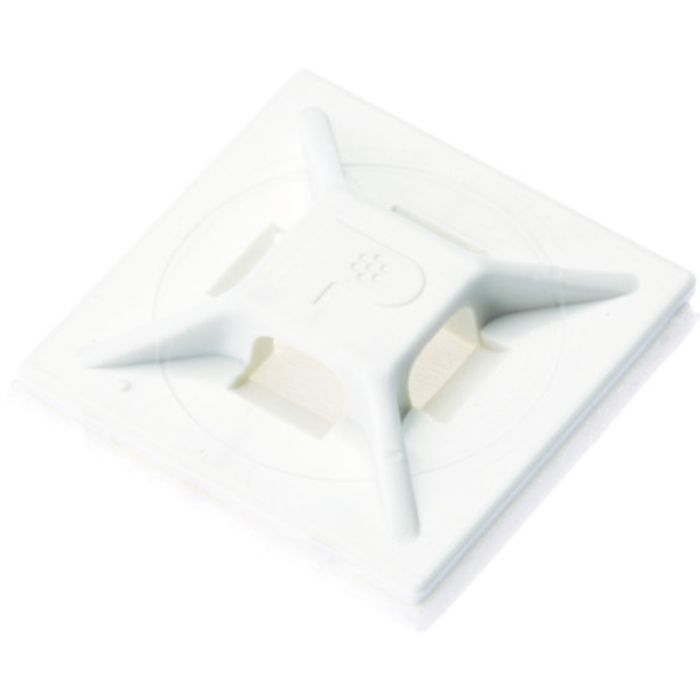 PANDUIT マウントベース ゴム系粘着テープ付き 白 (500個入)(Tcode:4036778)