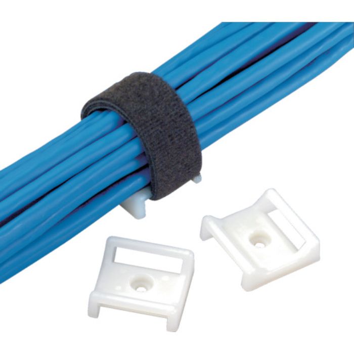 PANDUIT タックタイ用タイマウント ゴム系粘着テープ付ナチュラル25個入(Tcode:8281374)
