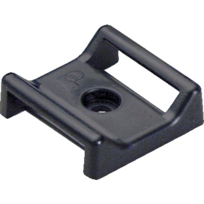 PANDUIT タックタイ用タイマウント ゴム系粘着テープ付き 黒 (25個入)(Tcode:8281375)