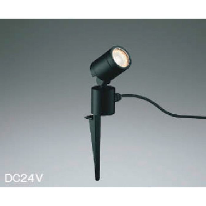 コイズミ 住宅・店舗用照明 非調光 電球色 LED一体型 DC24Vスパイクスポットライト 黒色 40W相当(Tcode:3906854)