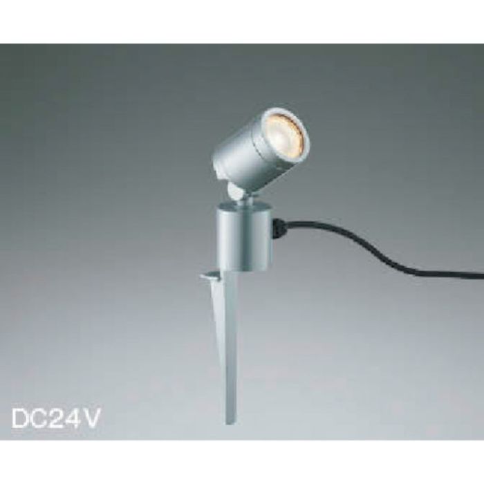 コイズミ 住宅・店舗用照明 非調光 電球色 LED一体型 DC24Vスパイクスポットライト シルバーメタリック 25W相当(Tcode:3906855)