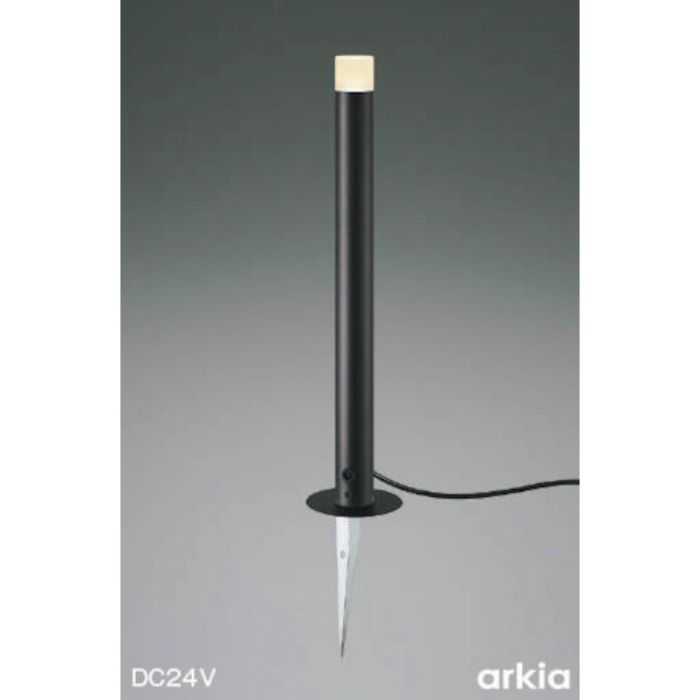 コイズミ 住宅・店舗用照明 非調光 電球色 LED一体型 DC24Vローポールライト 700 黒(Tcode:3906858)