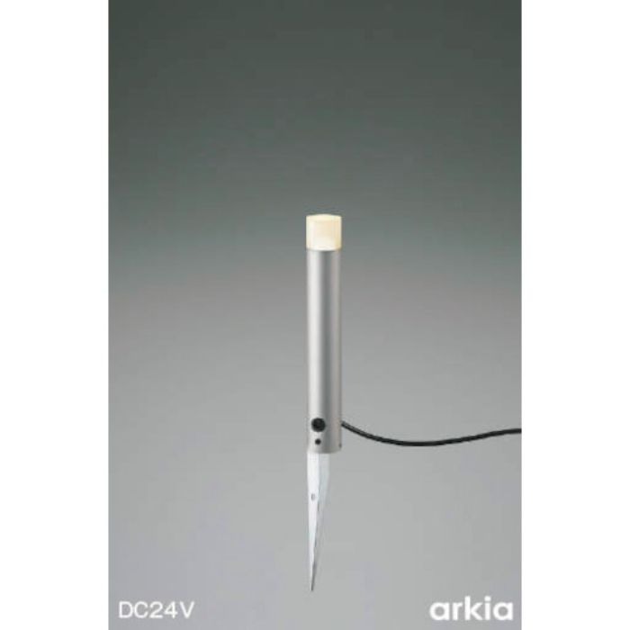 コイズミ 住宅・店舗用照明 非調光 電球色 LED一体型 DC24Vローポールライト 400 シルバーメタリック (Tcode:3906859)
