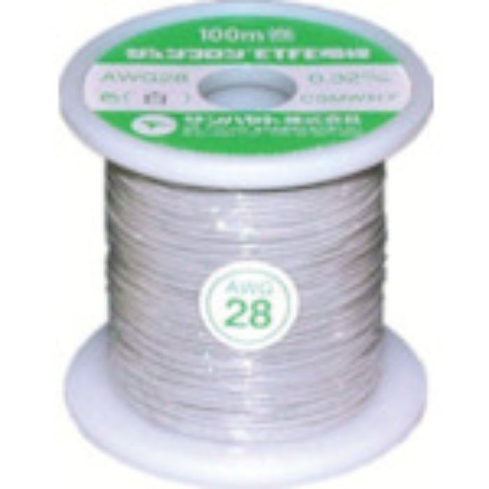 サンハヤト ジュンフロンETFE電線100M白色(Tcode:1935045)