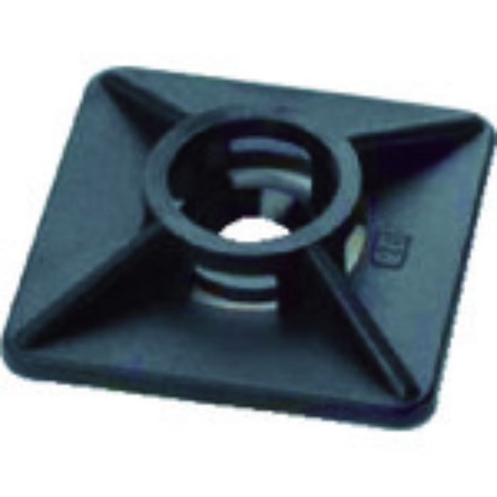 SapiSelco ケーブルタイ固定具 角型 4mm 黒 100個入(Tcode:8190247)