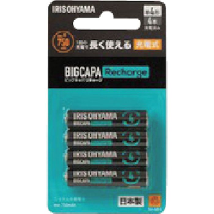 IRIS 578035 ビックキャパ リチャージ 単4形ニッケル水素電池 4本パック(Tcode:3649477)