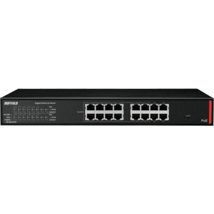 バッファロー 法人向け Giga対応 PoE Layer2 スマートLiteスイッチ 16ポート(Tcode:3527836)