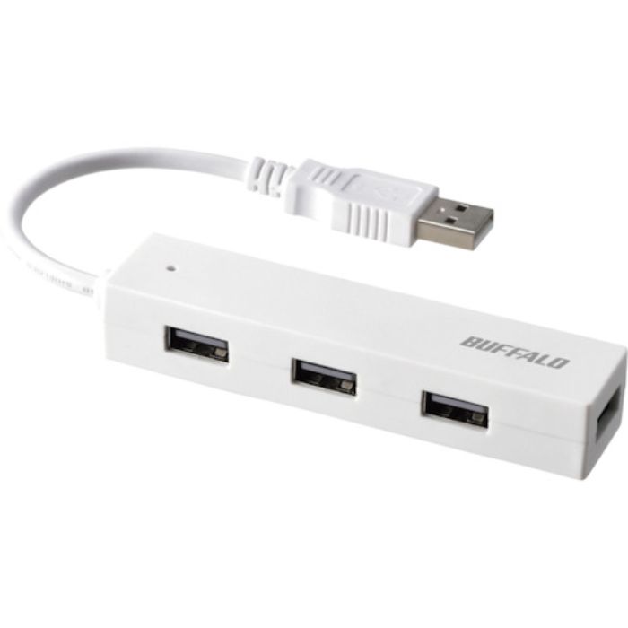 バッファロー USB2.0 バスパワー 4ポート ハブ ホワイト(Tcode:4172192)
