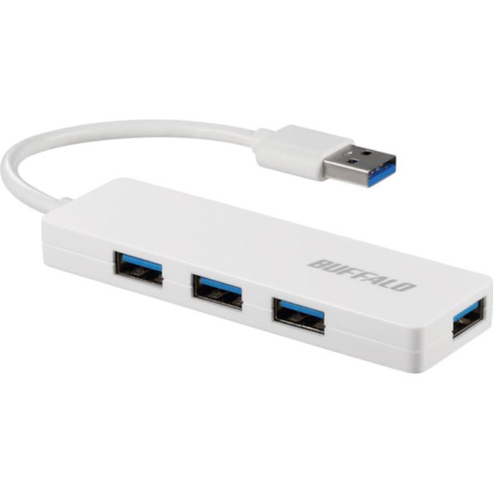 バッファロー USB3.0 4ポート バスパワーハブ ホワイト(Tcode:4172212)