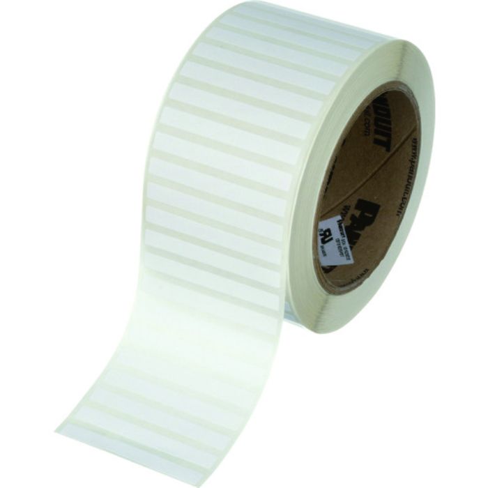 PANDUIT 熱転写プリンター用ラベル ポリエステル 白 サイズ19.1mmx6.4mm 10000枚入り C075X025YJT(Tcode:1373807)