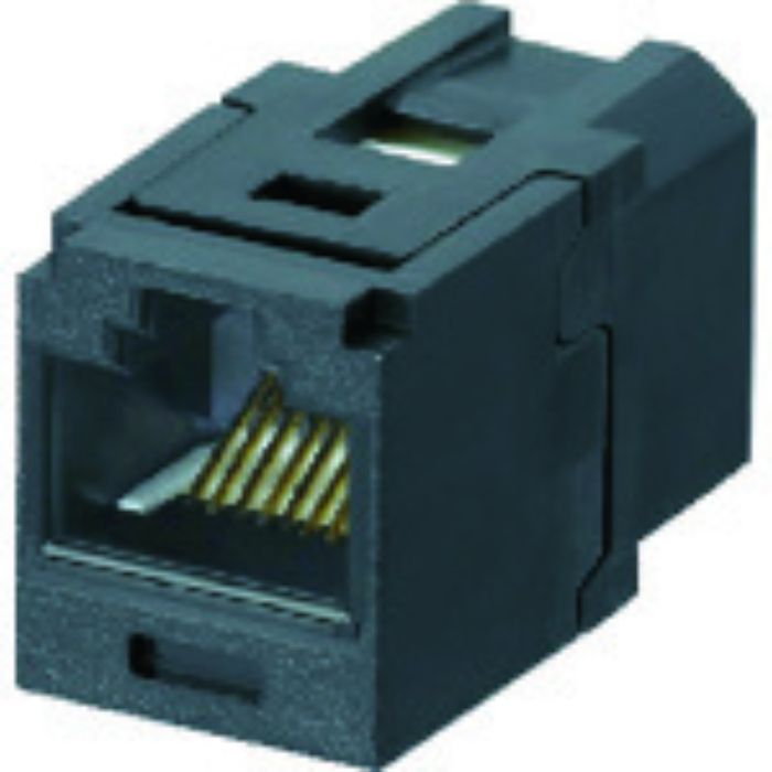 PANDUIT カテゴリ6 JJアダプタ(RJ45中継用ジャック) 黒(Tcode:4694856)