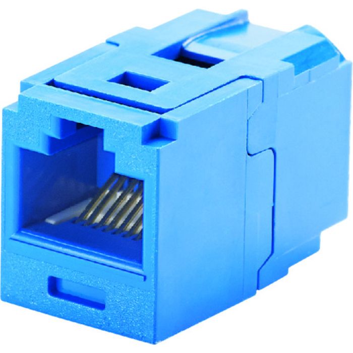 PANDUIT カテゴリ6 JJアダプタ(RJ45中継用ジャック) 青(Tcode:1949112)