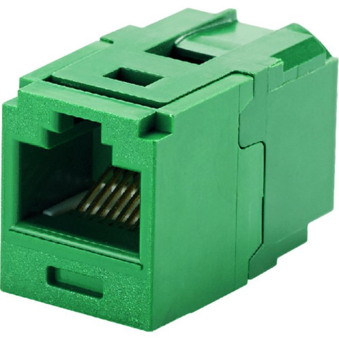 PANDUIT カテゴリ6 JJアダプタ(RJ45中継用ジャック) 緑(Tcode:1949113)