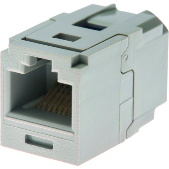 PANDUIT カテゴリ6 JJアダプタ(RJ45中継用ジャック) ライトグレー(Tcode:1949114)